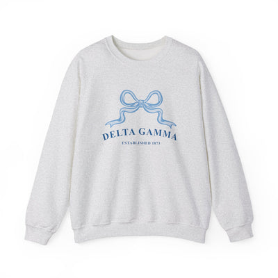 Delta Gamma Ribbon Sorority Crewneck | Dee Gee Trendy Sweatshirt Big Little Recruitment Gift