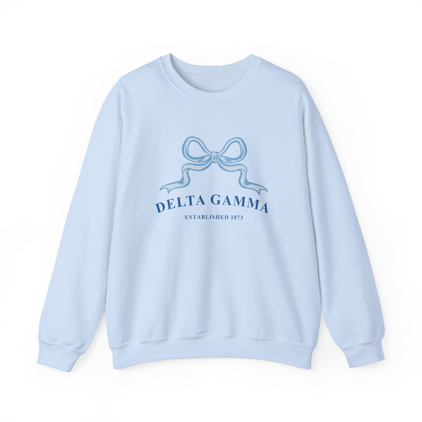 Delta Gamma Ribbon Sorority Crewneck | Dee Gee Trendy Sweatshirt Big Little Recruitment Gift