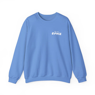 Delta Phi Epsilon Bubble Font Sorority Crewneck Sweatshirt | DPhiE Trendy Sweatshirt | Big Little Gift | Recruitment Gift