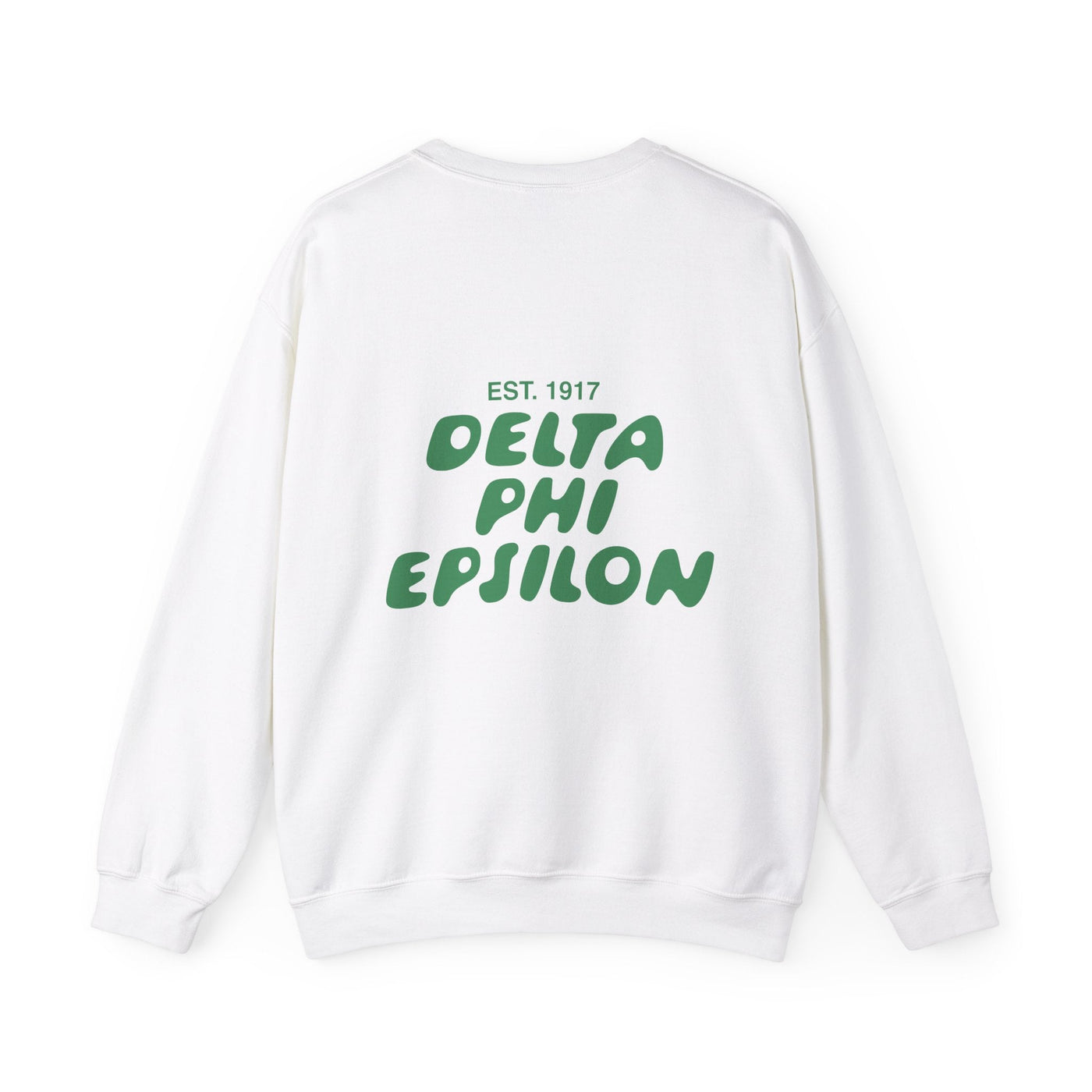 Delta Phi Epsilon Bubble Font Sorority Crewneck Sweatshirt | DPhiE Trendy Sweatshirt | Big Little Gift | Recruitment Gift