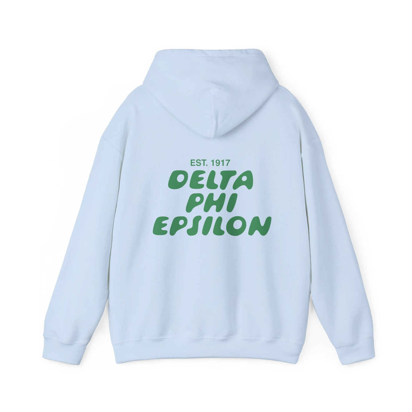 Delta Phi Epsilon Bubble Font Sorority Hoodie | DPhiE Trendy Sweatshirt | Big Little Gift | Recruitment Gift