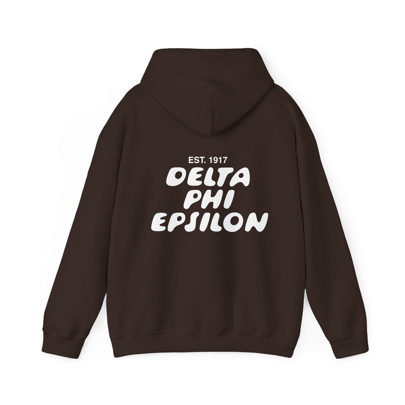 Delta Phi Epsilon Bubble Font Sorority Hoodie | DPhiE Trendy Sweatshirt | Big Little Gift | Recruitment Gift