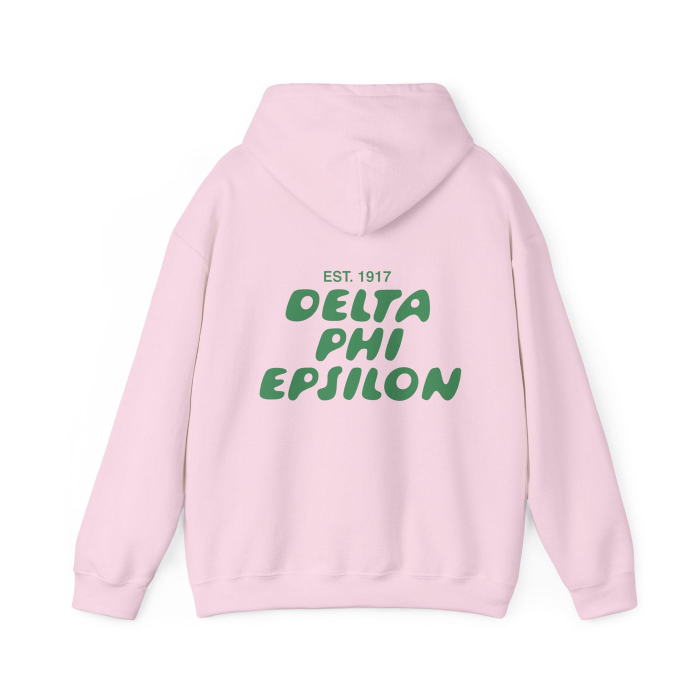 Delta Phi Epsilon Bubble Font Sorority Hoodie | DPhiE Trendy Sweatshirt | Big Little Gift | Recruitment Gift