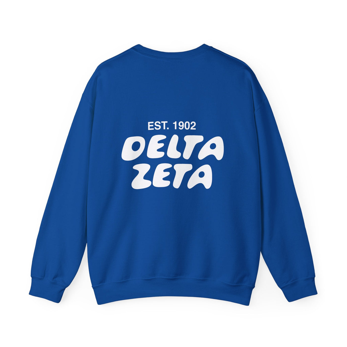 Delta Zeta Bubble Font Sorority Crewneck Sweatshirt | Dee Zee Trendy Sweatshirt | Big Little Gift | Recruitment Gift