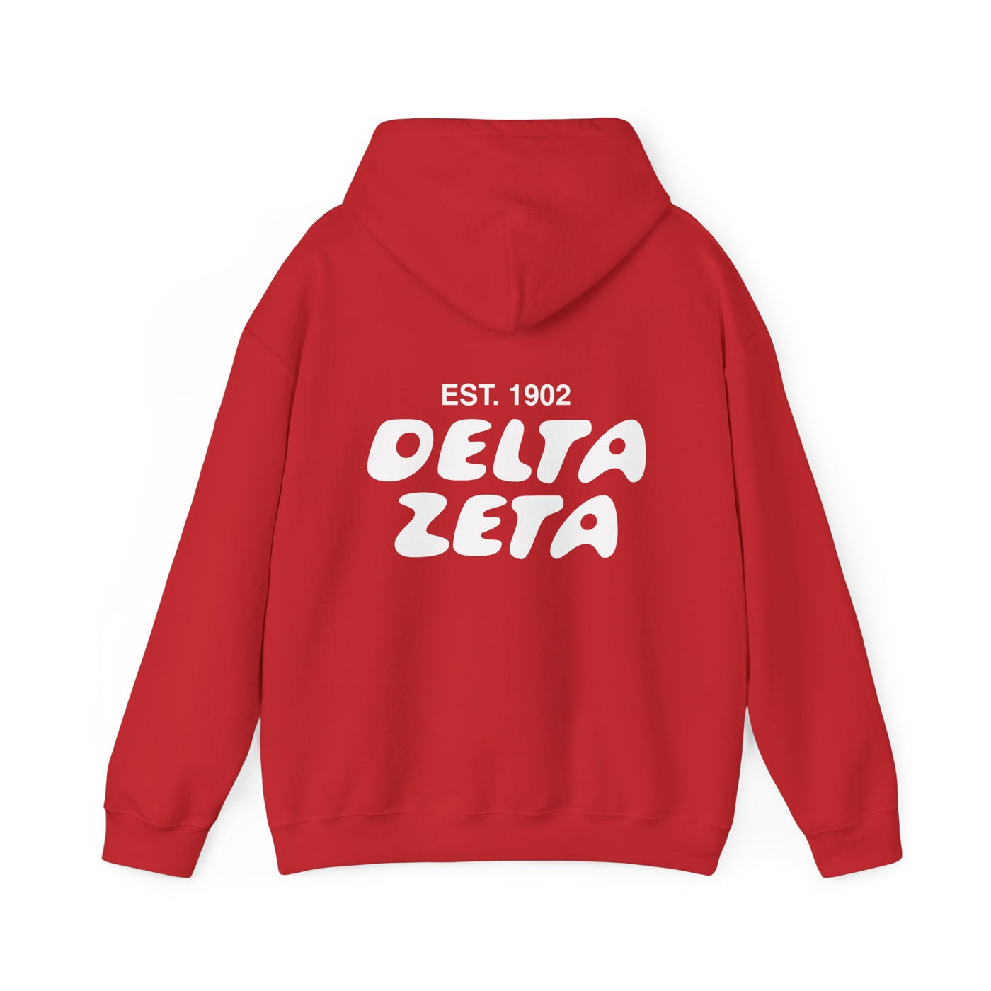 Delta Zeta Bubble Font Sorority Hoodie | Dee Zee Trendy Sweatshirt | Big Little Gift | Recruitment Gift