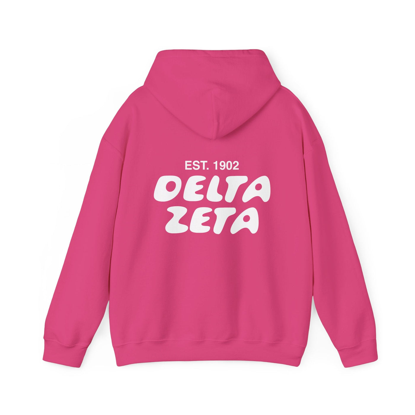 Delta Zeta Bubble Font Sorority Hoodie | Dee Zee Trendy Sweatshirt | Big Little Gift | Recruitment Gift