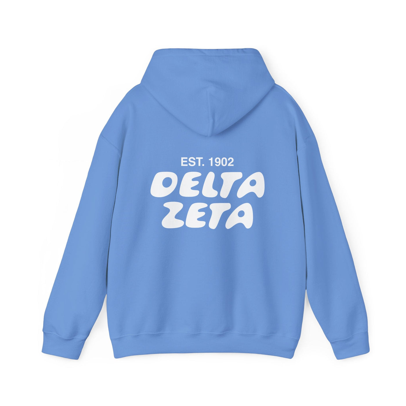 Delta Zeta Bubble Font Sorority Hoodie | Dee Zee Trendy Sweatshirt | Big Little Gift | Recruitment Gift