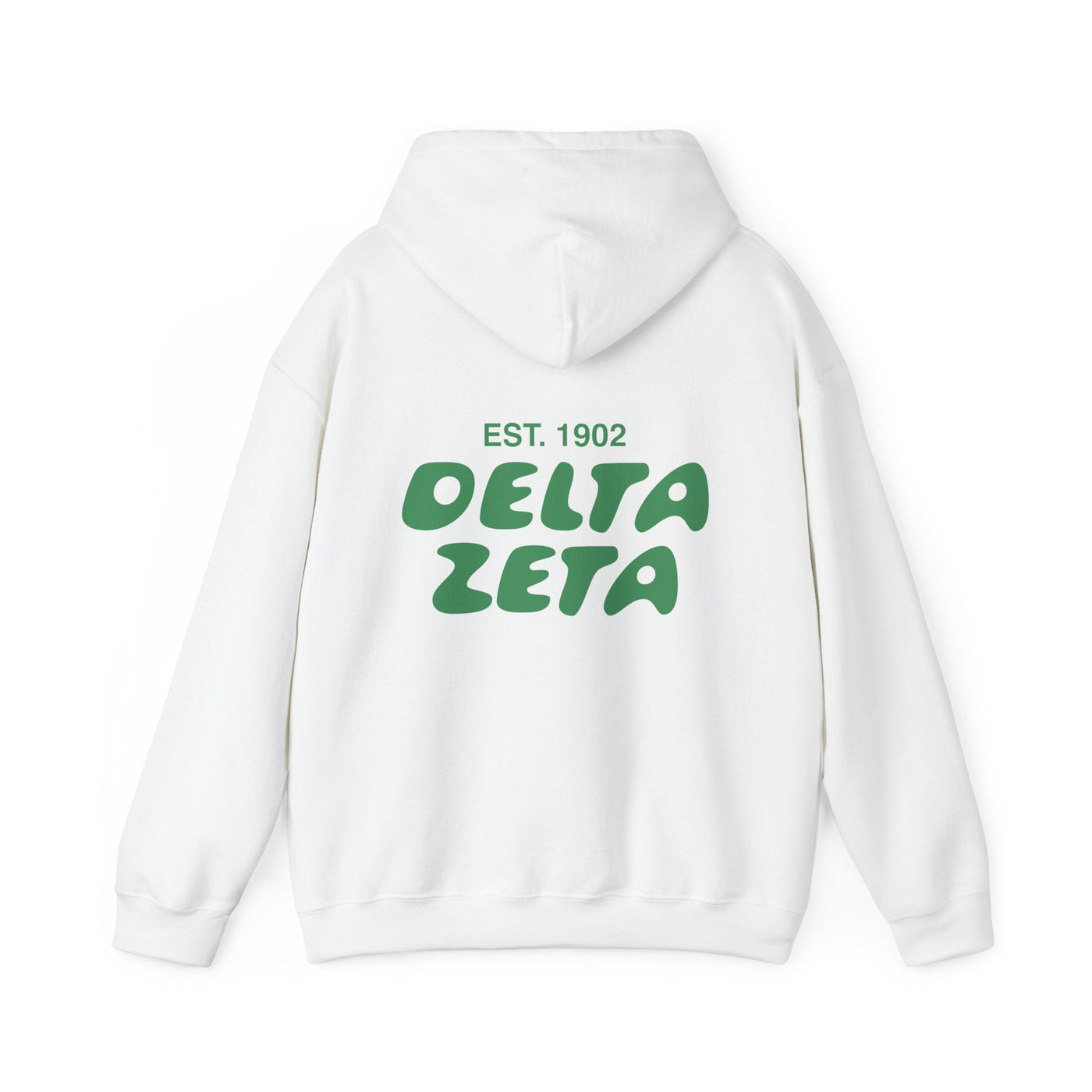 Delta Zeta Bubble Font Sorority Hoodie | Dee Zee Trendy Sweatshirt | Big Little Gift | Recruitment Gift