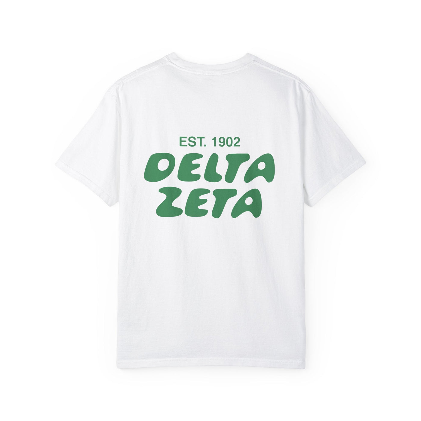 Delta Zeta Bubble Letter T-Shirt | Dee Zee Trendy College Greek Custom Oversized Shirt | Big Little Sorority T Shirt Gift