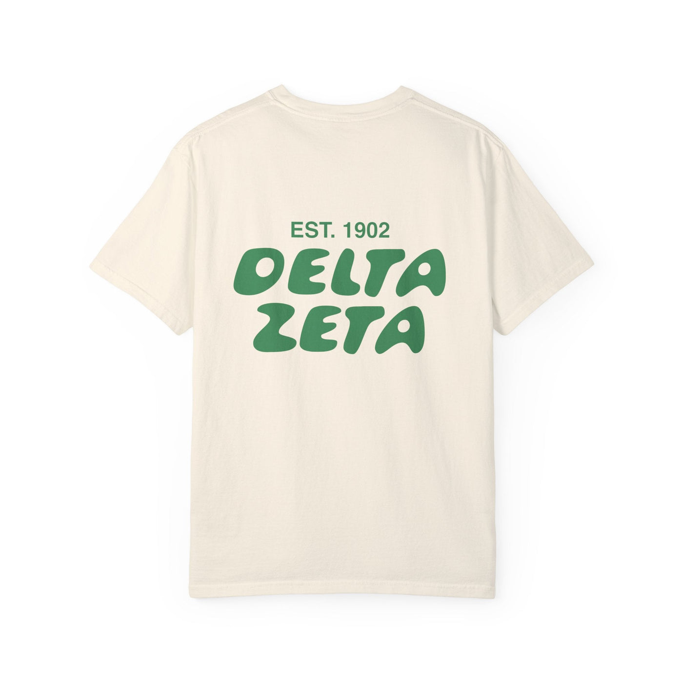 Delta Zeta Bubble Letter T-Shirt | Dee Zee Trendy College Greek Custom Oversized Shirt | Big Little Sorority T Shirt Gift