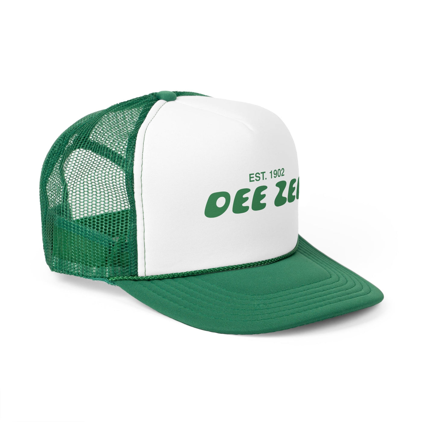 Delta Zeta Bubble Text Trendy Trucker Hat | DZ Bid Day Recruitment Gift | Big Little Gift