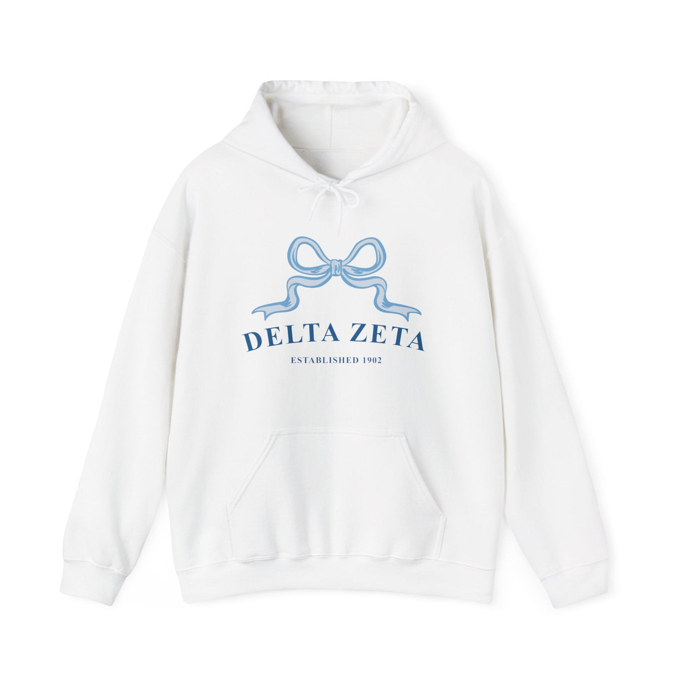 Delta Zeta Ribbon Sorority Hoodie | Dee Zee Trendy Sweatshirt Big Little Recruitment Gift