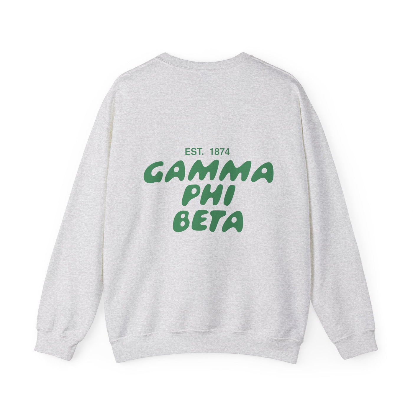 Gamma Phi Beta Bubble Font Sorority Crewneck Sweatshirt | Gamma Phi GPhi Trendy Sweatshirt | Big Little Gift | Recruitment Gift