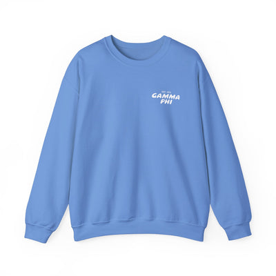 Gamma Phi Beta Bubble Font Sorority Crewneck Sweatshirt | Gamma Phi GPhi Trendy Sweatshirt | Big Little Gift | Recruitment Gift