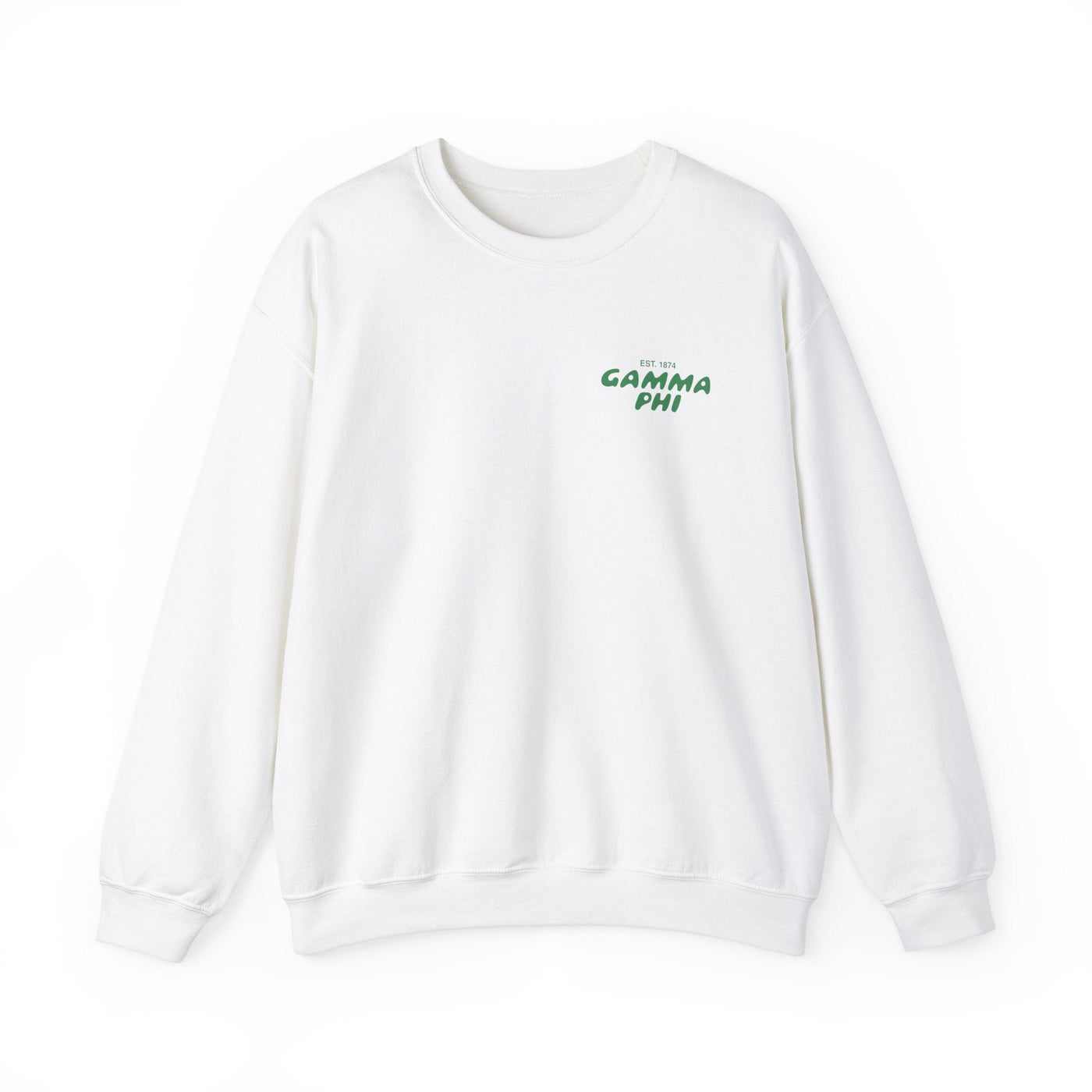 Gamma Phi Beta Bubble Font Sorority Crewneck Sweatshirt | Gamma Phi GPhi Trendy Sweatshirt | Big Little Gift | Recruitment Gift