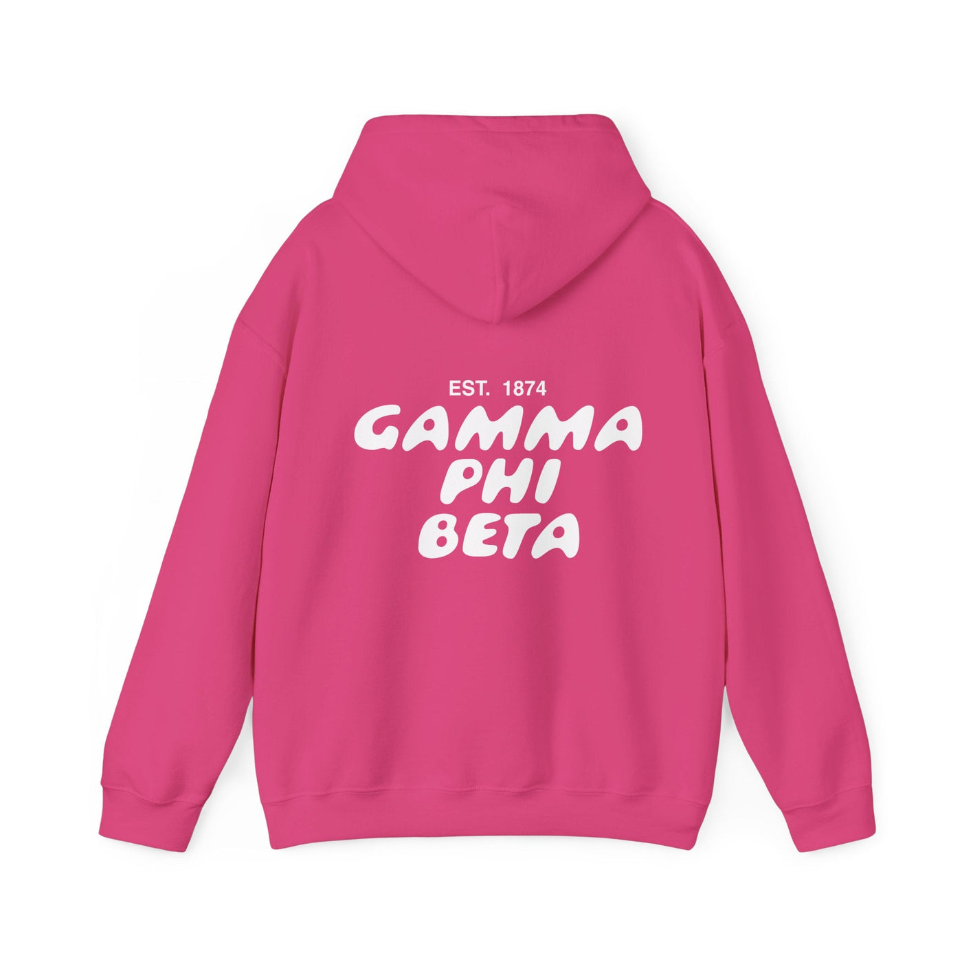 Gamma Phi Beta Bubble Font Sorority Hoodie | Gamma Phi Trendy Sweatshirt | Big Little Gift | Recruitment Gift