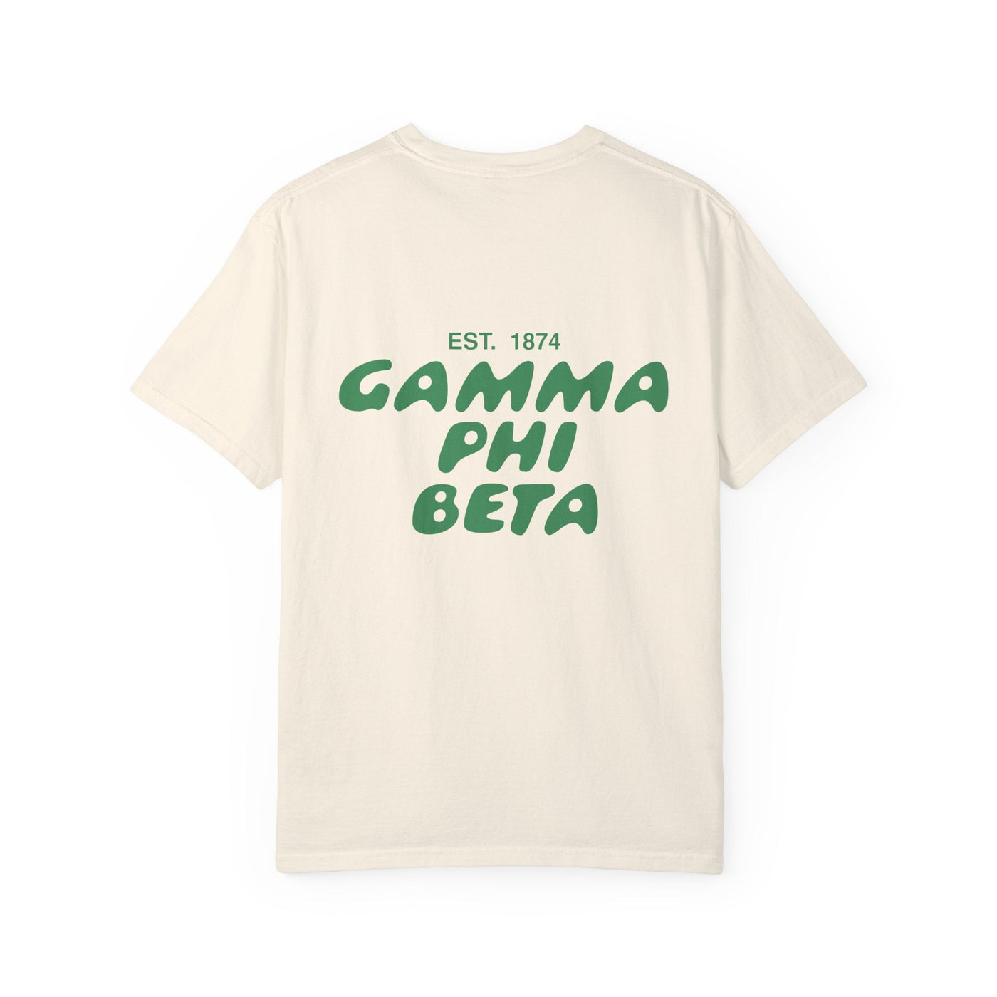 Gamma Phi Beta Bubble Letter T-Shirt | GPhi Trendy College Greek Custom Oversized Shirt | Big Little Sorority T Shirt Gift