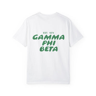 Gamma Phi Beta Bubble Letter T-Shirt | GPhi Trendy College Greek Custom Oversized Shirt | Big Little Sorority T Shirt Gift