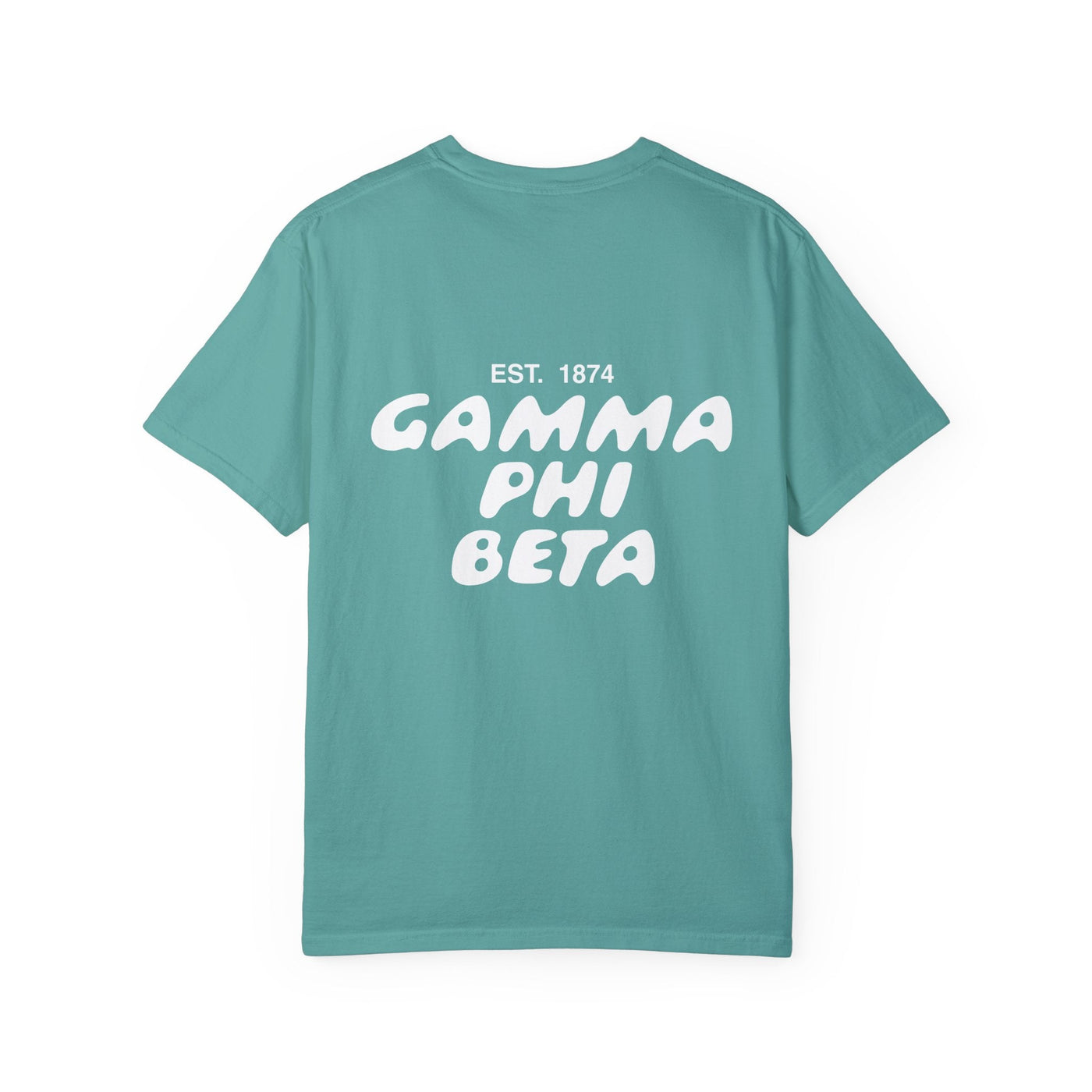 Gamma Phi Beta Bubble Letter T-Shirt | GPhi Trendy College Greek Custom Oversized Shirt | Big Little Sorority T Shirt Gift