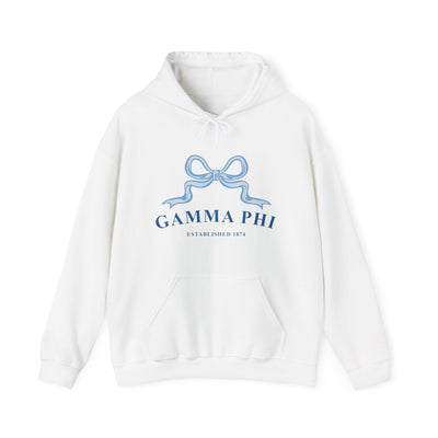 Gamma Phi Beta Ribbon Sorority Hoodie | GPhi Trendy Sweatshirt Big Little Recruitment Gift