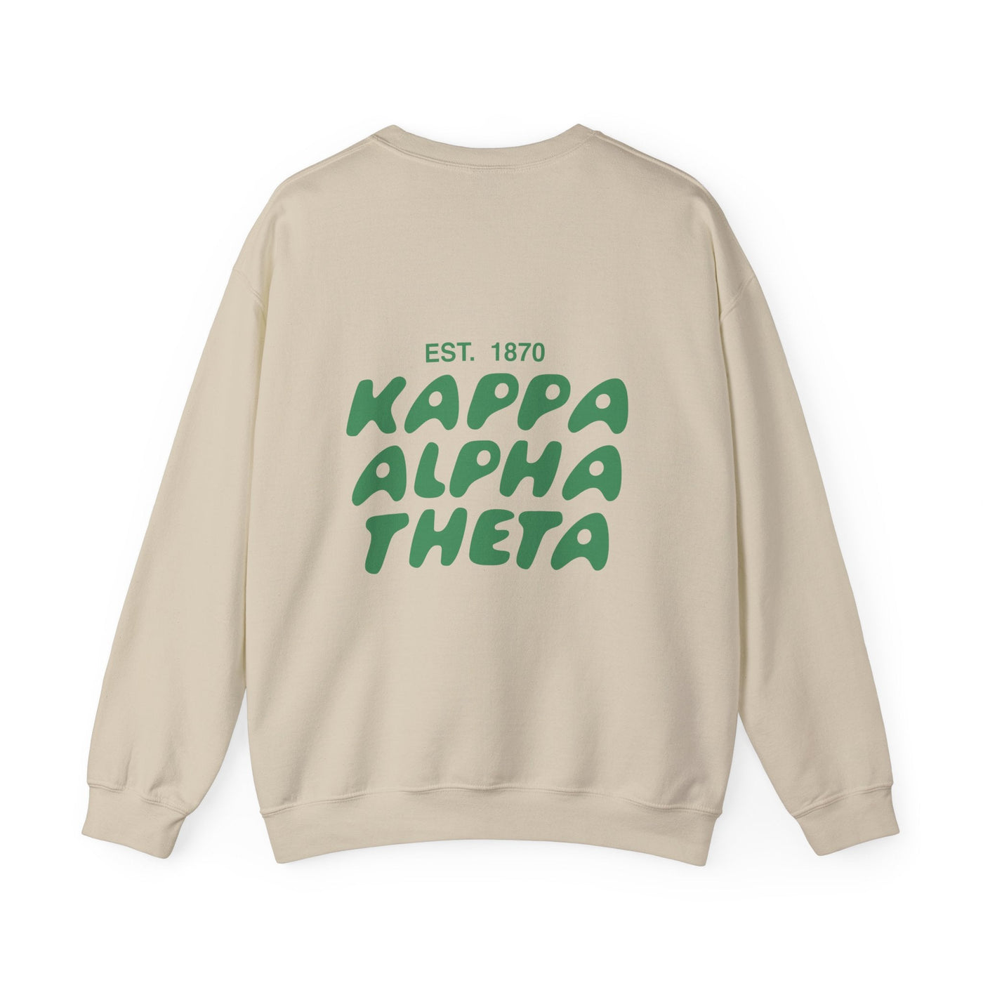 Kappa Alpha Theta Bubble Font Sorority Crewneck Sweatshirt | Theta Trendy Sweatshirt | Big Little Gift | Recruitment Gift