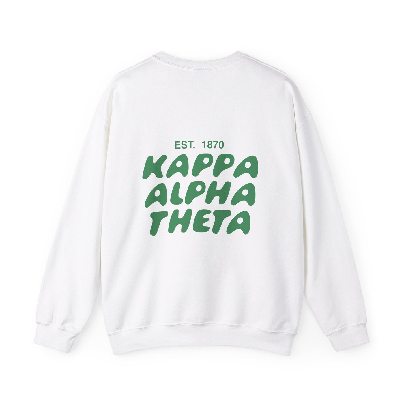 Kappa Alpha Theta Bubble Font Sorority Crewneck Sweatshirt | Theta Trendy Sweatshirt | Big Little Gift | Recruitment Gift