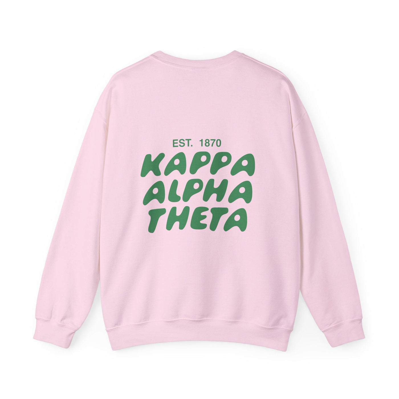 Kappa Alpha Theta Bubble Font Sorority Crewneck Sweatshirt | Theta Trendy Sweatshirt | Big Little Gift | Recruitment Gift