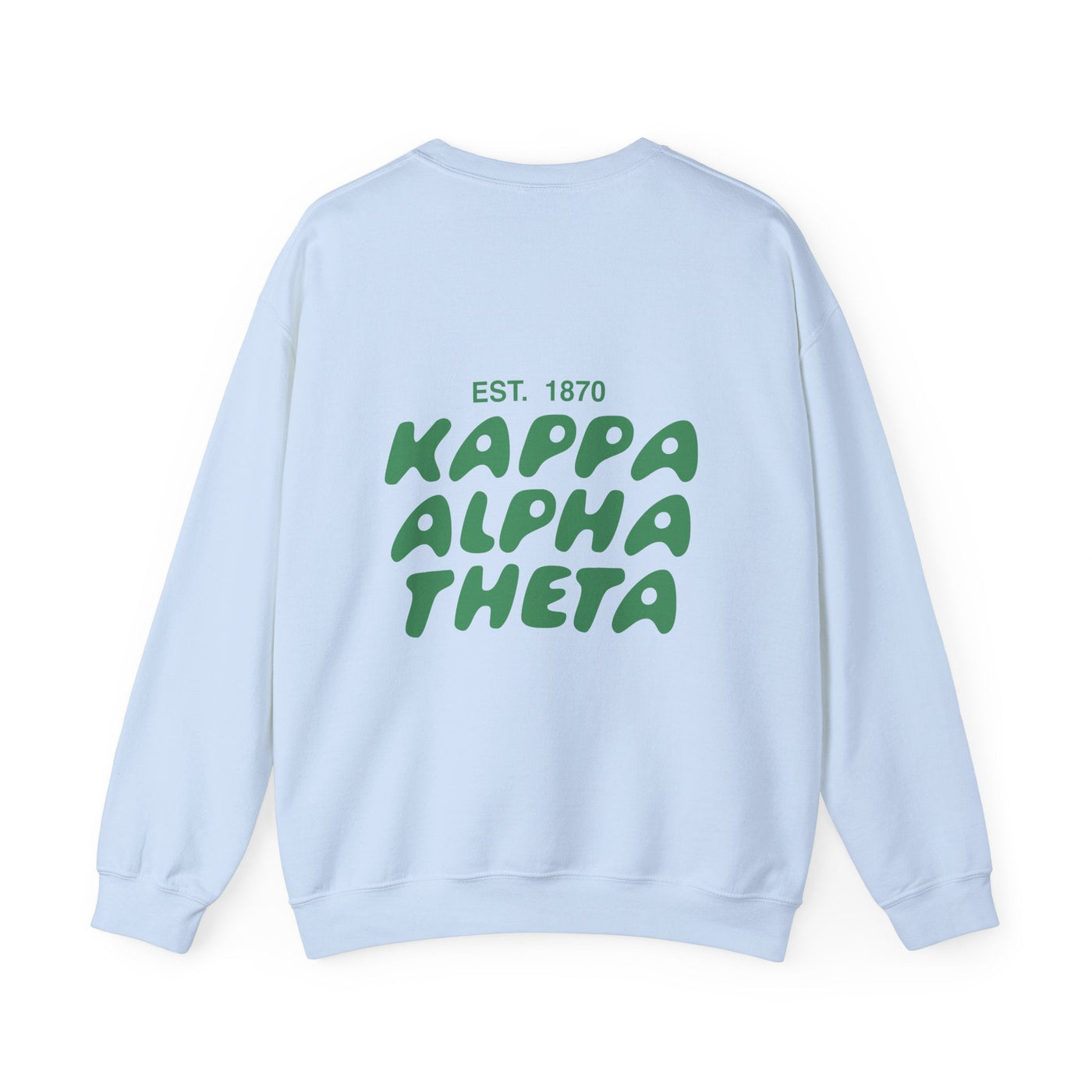 Kappa Alpha Theta Bubble Font Sorority Crewneck Sweatshirt | Theta Trendy Sweatshirt | Big Little Gift | Recruitment Gift