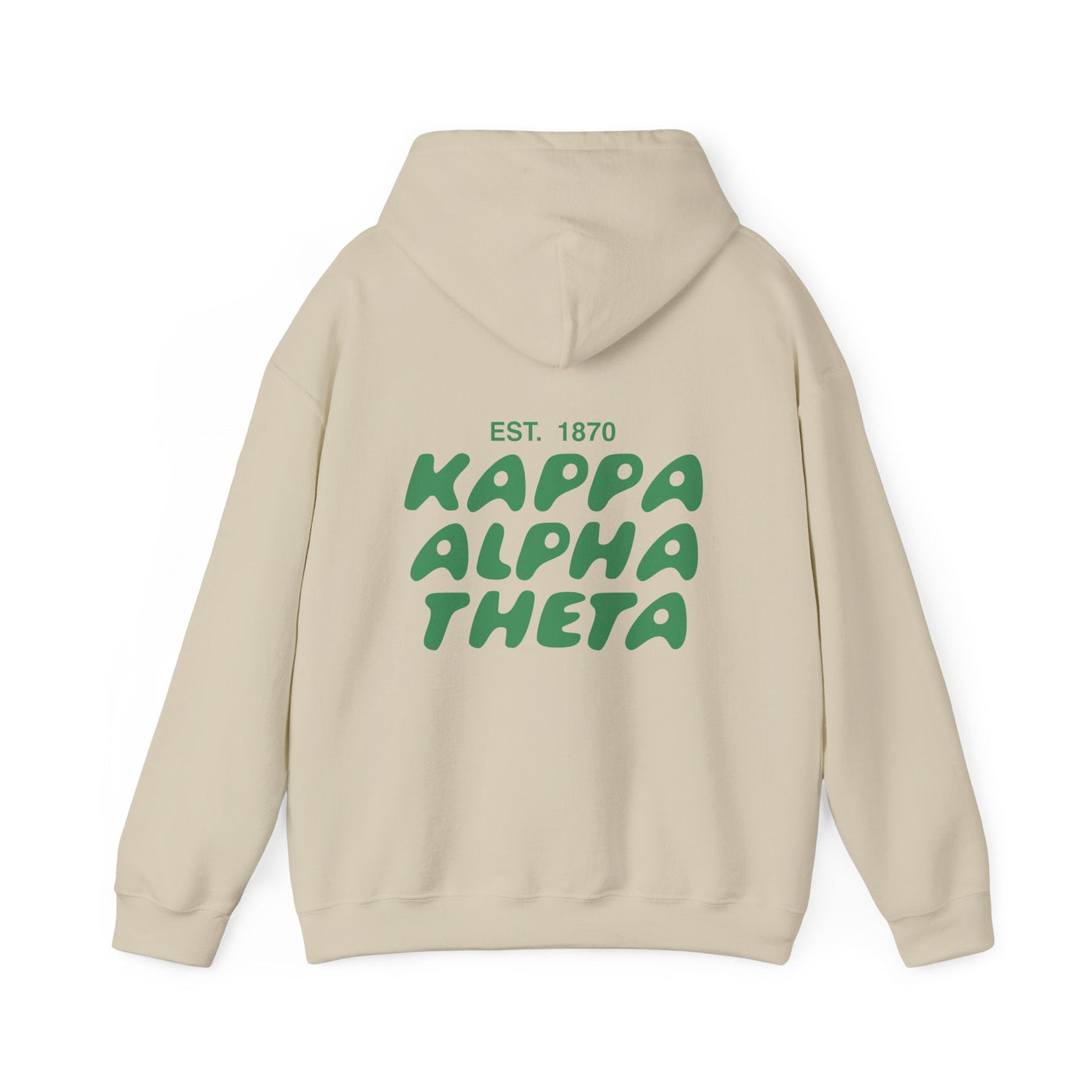 Kappa Alpha Theta Bubble Font Sorority Hoodie | Theta Trendy Sweatshirt | Big Little Gift | Recruitment Gift