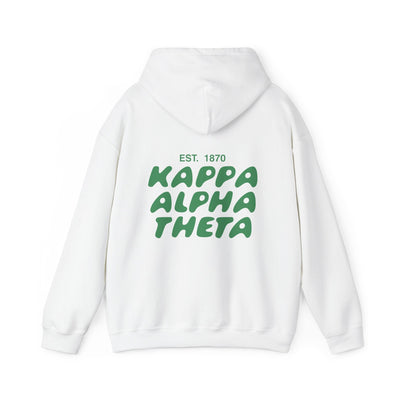 Kappa Alpha Theta Bubble Font Sorority Hoodie | Theta Trendy Sweatshirt | Big Little Gift | Recruitment Gift