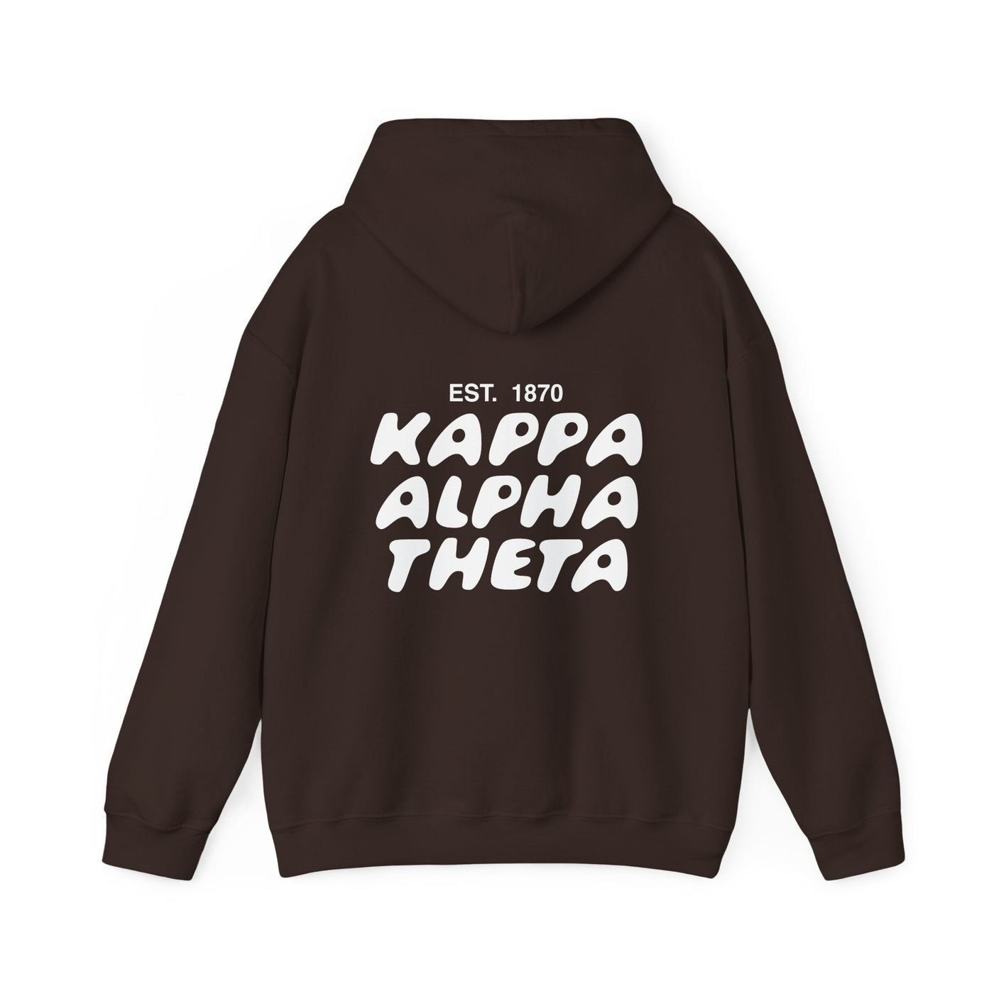 Kappa Alpha Theta Bubble Font Sorority Hoodie | Theta Trendy Sweatshirt | Big Little Gift | Recruitment Gift