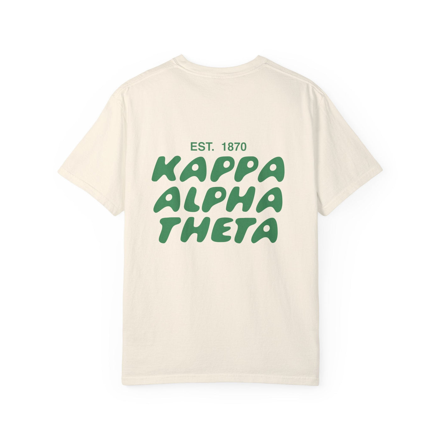 Kappa Alpha Theta Bubble Letter T-Shirt | Theta Trendy College Greek Custom Oversized Shirt | Big Little Sorority T Shirt Gift