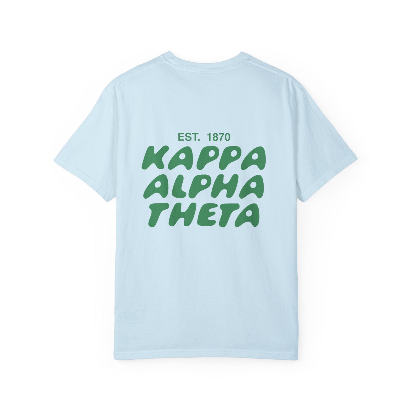 Kappa Alpha Theta Bubble Letter T-Shirt | Theta Trendy College Greek Custom Oversized Shirt | Big Little Sorority T Shirt Gift