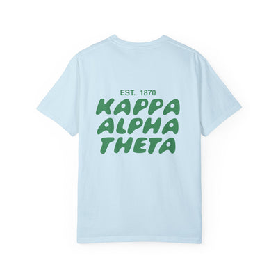 Kappa Alpha Theta Bubble Letter T-Shirt | Theta Trendy College Greek Custom Oversized Shirt | Big Little Sorority T Shirt Gift