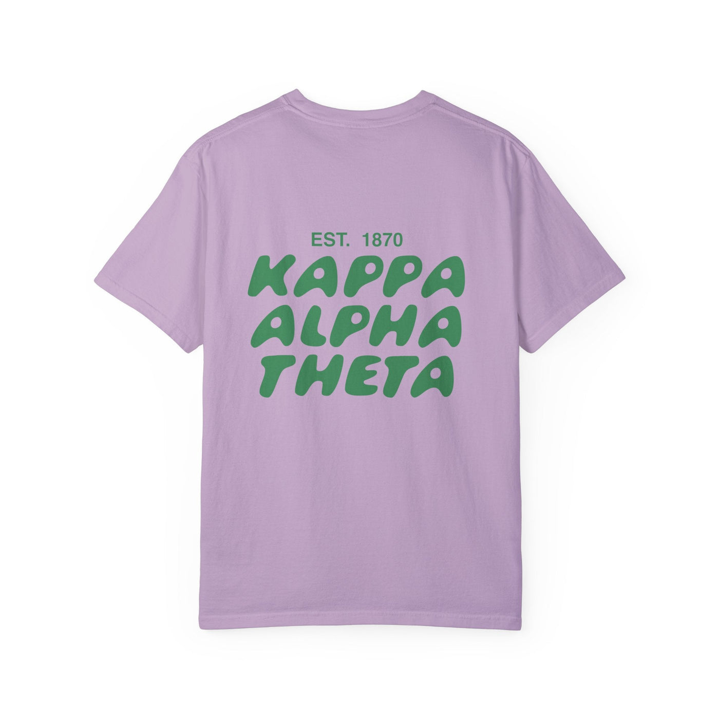 Kappa Alpha Theta Bubble Letter T-Shirt | Theta Trendy College Greek Custom Oversized Shirt | Big Little Sorority T Shirt Gift