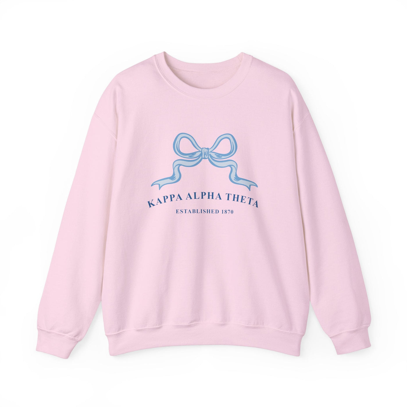 Kappa Alpha Theta Ribbon Sorority Crewneck | Theta Trendy Sweatshirt Big Little Recruitment Gift