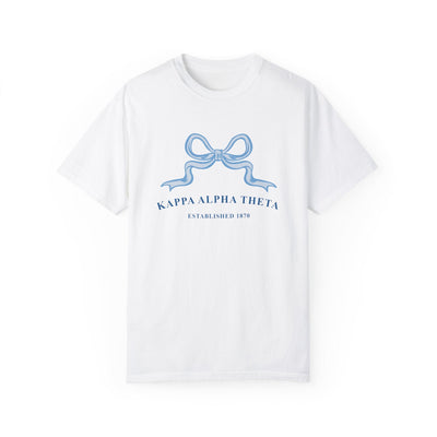 Kappa Alpha Theta Ribbon Sorority T-Shirt | Theta Trendy Shirt Big Little Recruitment Gift