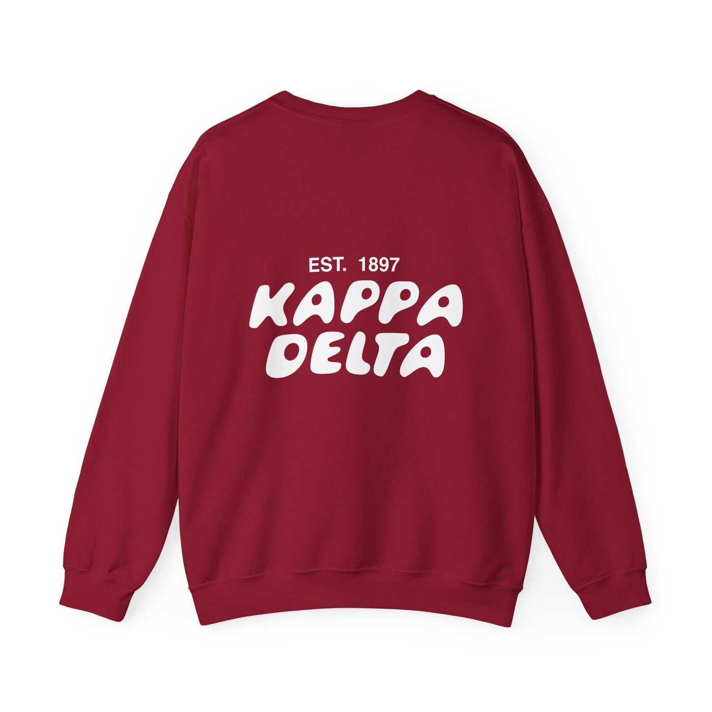 Kappa Delta Bubble Font Sorority Crewneck Sweatshirt | Kay Dee Trendy Sweatshirt | Big Little Gift | Recruitment Gift