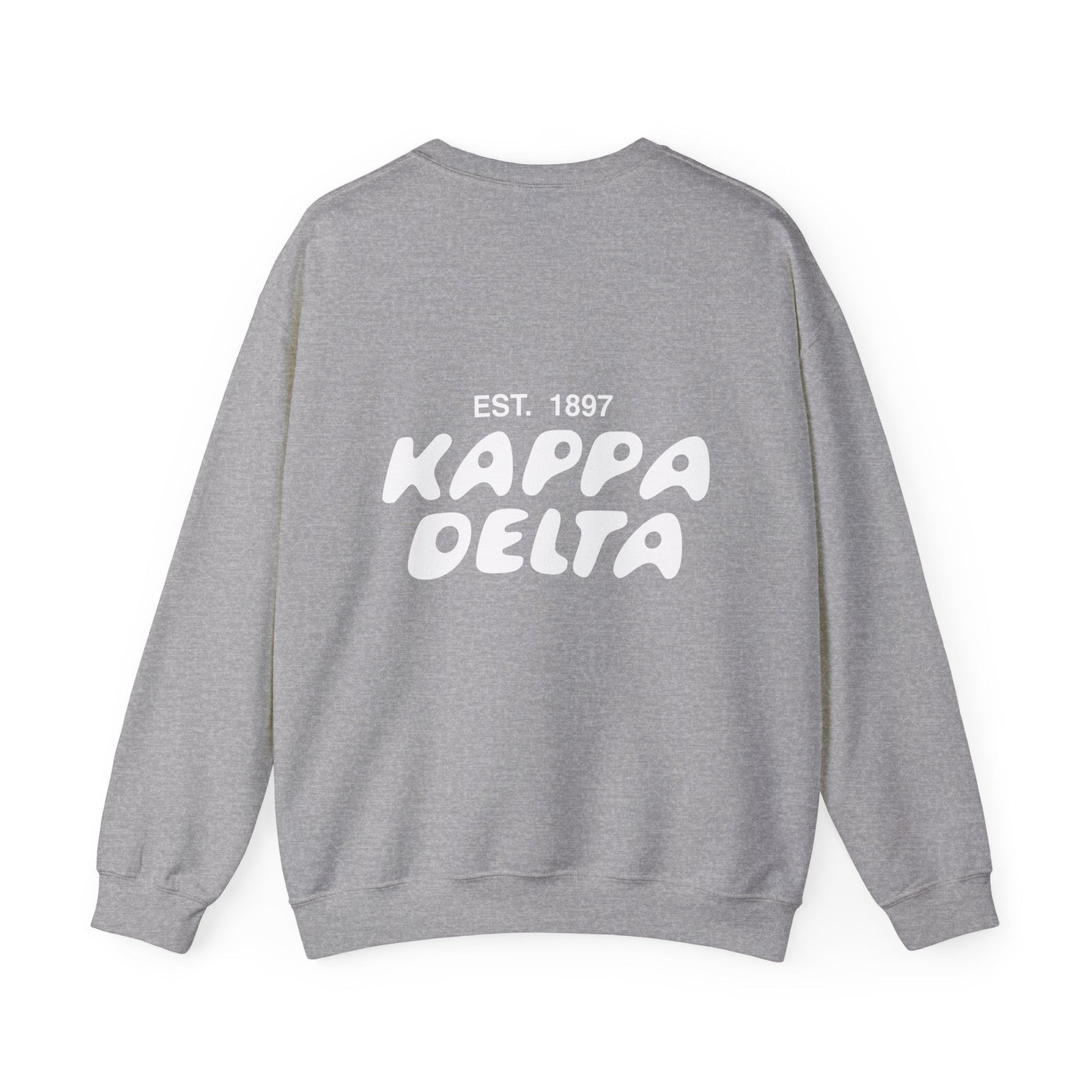 Kappa Delta Bubble Font Sorority Crewneck Sweatshirt | Kay Dee Trendy Sweatshirt | Big Little Gift | Recruitment Gift