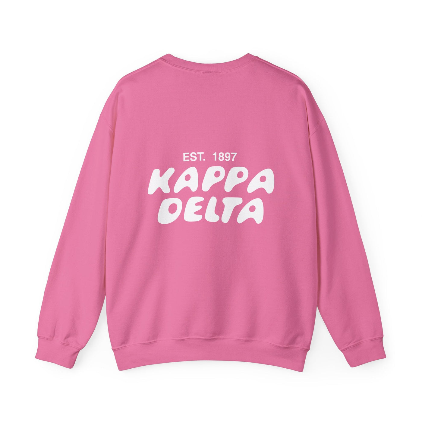 Kappa Delta Bubble Font Sorority Crewneck Sweatshirt | Kay Dee Trendy Sweatshirt | Big Little Gift | Recruitment Gift