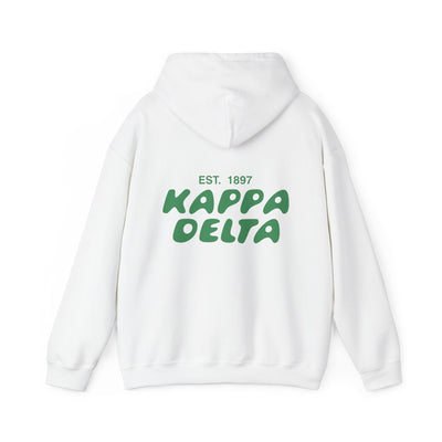 Kappa Delta Bubble Font Sorority Hoodie | Kay Dee Trendy Sweatshirt | Big Little Gift | Recruitment Gift