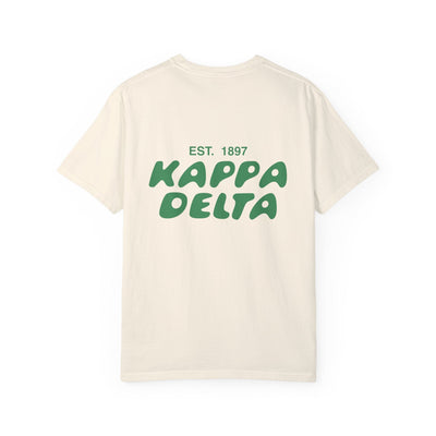 Kappa Delta Bubble Letter T-Shirt | Kay Dee Trendy College Greek Custom Oversized Shirt | Big Little Sorority T Shirt Gift