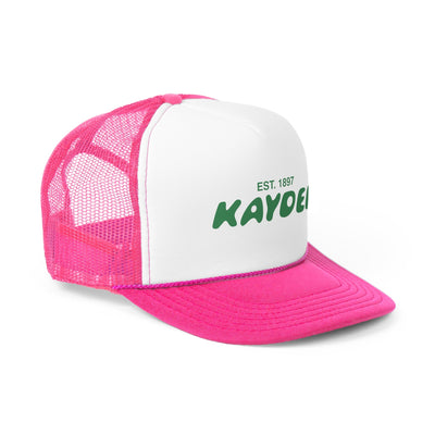 Kappa Delta Bubble Text Trendy Trucker Hat | KD Bid Day Recruitment Gift | Big Little Gift