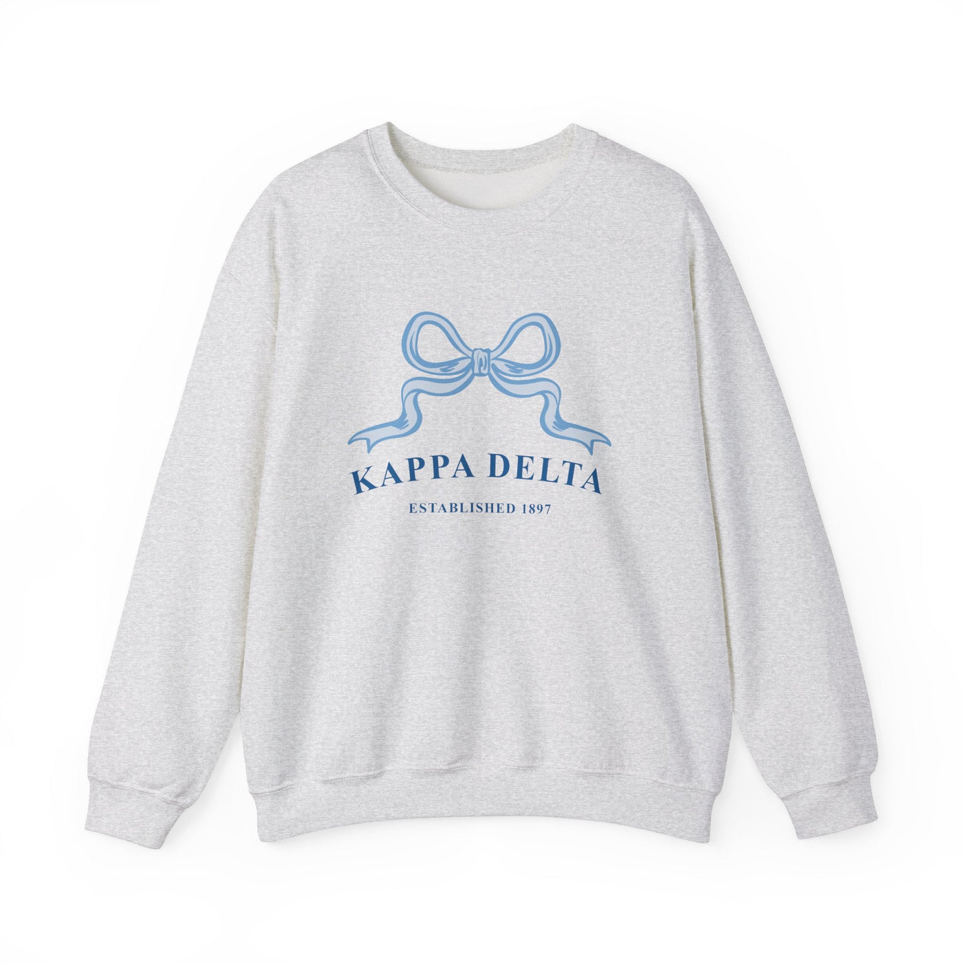 Kappa Delta Ribbon Sorority Crewneck | Kay Dee Trendy Sweatshirt Big Little Recruitment Gift