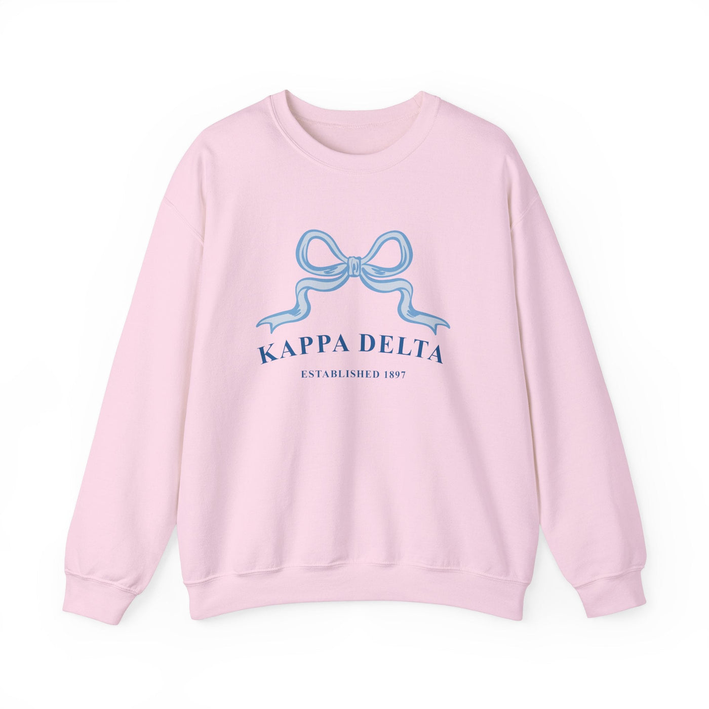 Kappa Delta Ribbon Sorority Crewneck | Kay Dee Trendy Sweatshirt Big Little Recruitment Gift