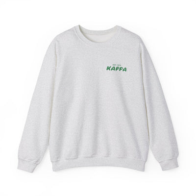 Kappa Kappa Gamma Bubble Font Sorority Crewneck Sweatshirt | KKG Trendy Sweatshirt | Big Little Gift | Recruitment Gift