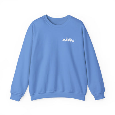 Kappa Kappa Gamma Bubble Font Sorority Crewneck Sweatshirt | KKG Trendy Sweatshirt | Big Little Gift | Recruitment Gift