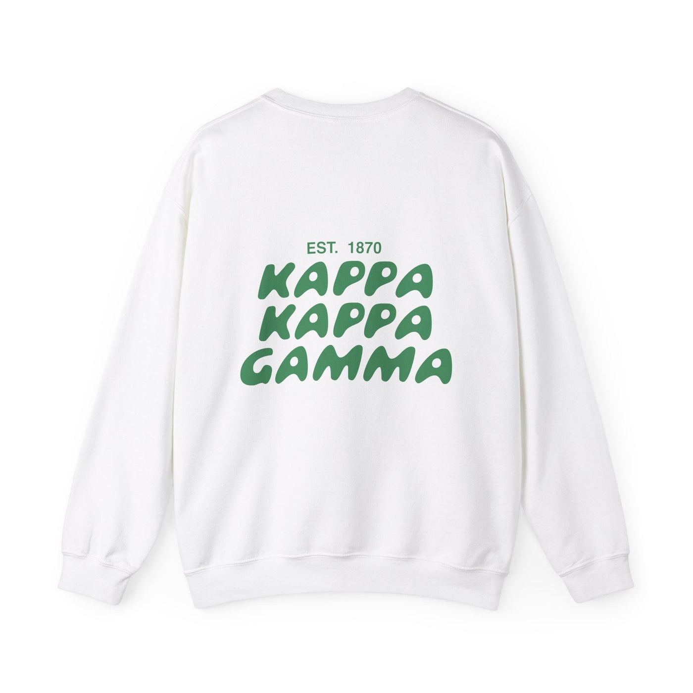 Kappa Kappa Gamma Bubble Font Sorority Crewneck Sweatshirt | KKG Trendy Sweatshirt | Big Little Gift | Recruitment Gift