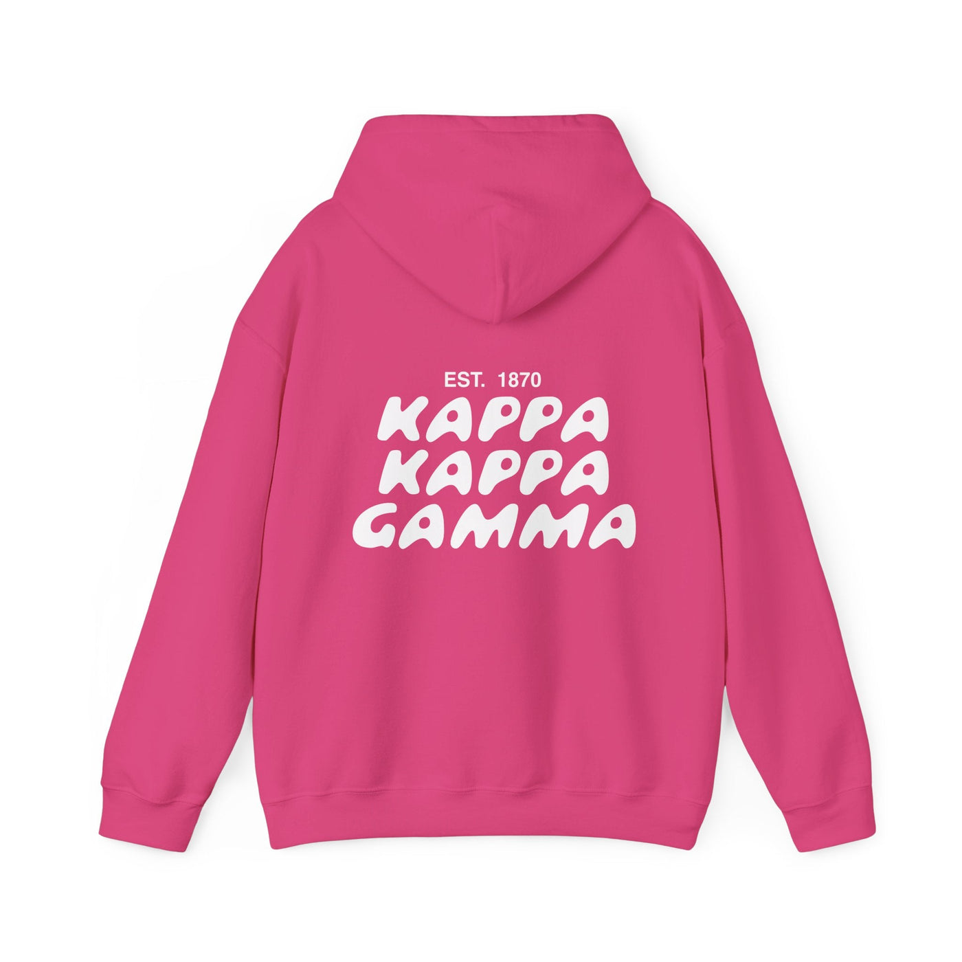 Kappa Kappa Gamma Bubble Font Sorority Hoodie | KKG Trendy Sweatshirt | Big Little Gift | Recruitment Gift