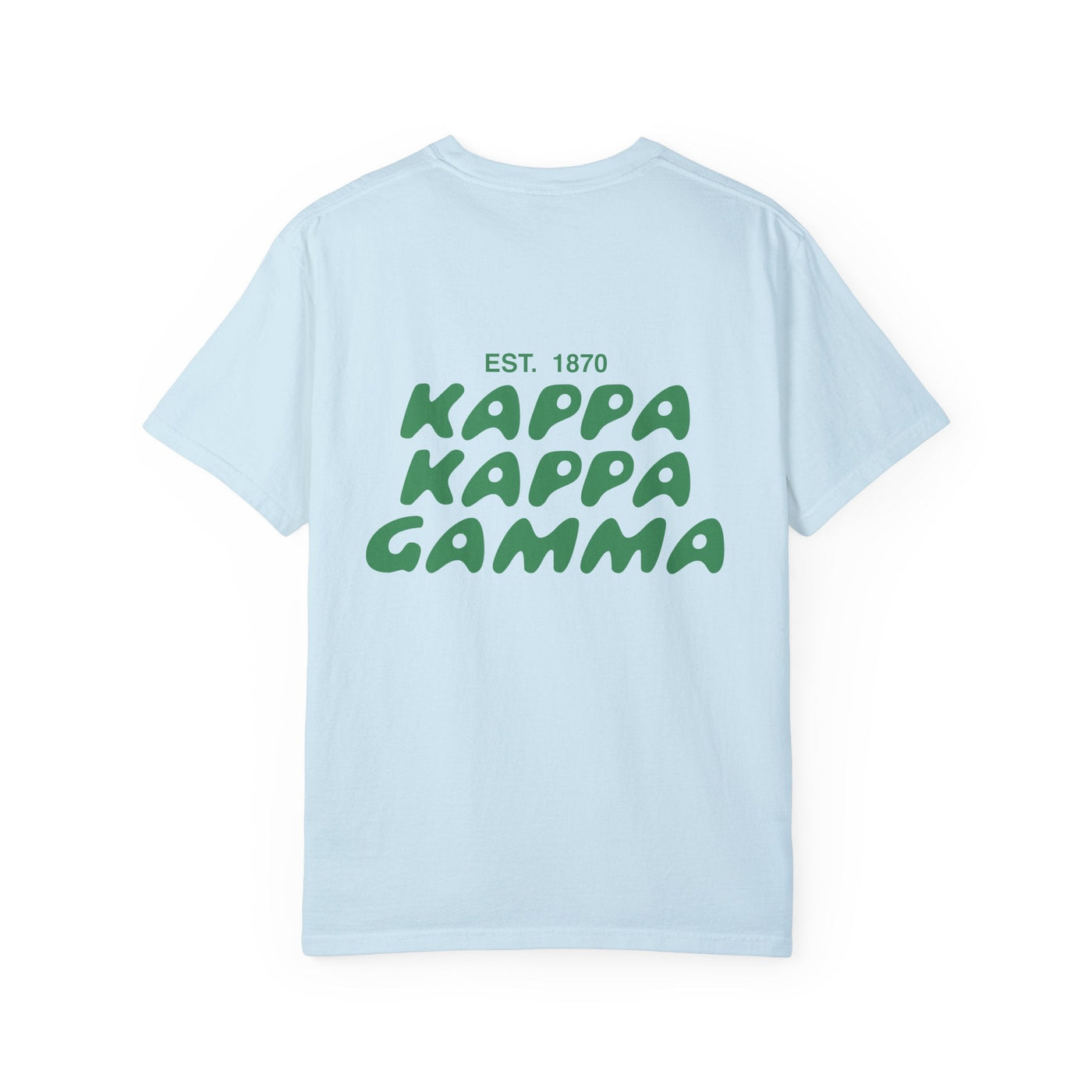 Kappa Kappa Gamma Bubble Letter T-Shirt | KKG Trendy College Greek Custom Oversized Shirt | Big Little Sorority T Shirt Gift